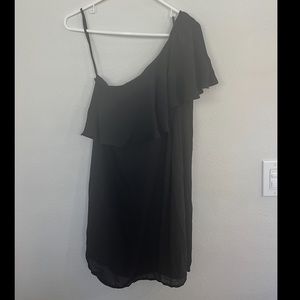 Sophie & Trey Black Off the Shoulder Mini Dress - Small